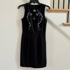 NWT Cynthia Rowley Jewel Embellished Sleeveless Sheath Dress, Size XS